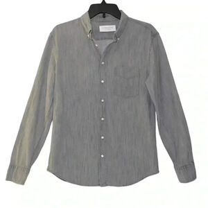 Everlane Classic Gray Denim Button Down Shirt Mens Small